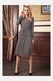 Платье Bazalini 3680 бежево-черный